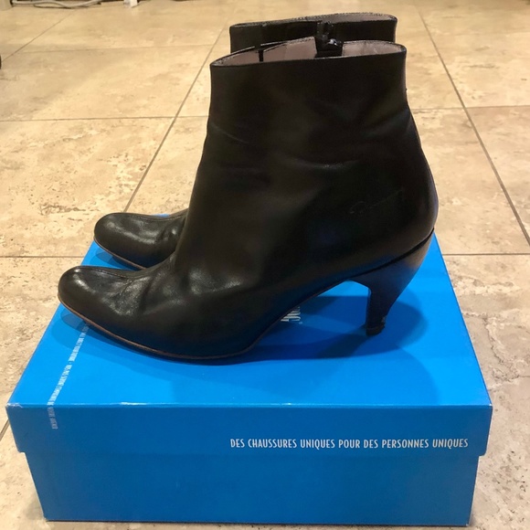 Black - John Fluevog - Half Ankle  Boots - Booties - Heels - Picture 3 of 9
